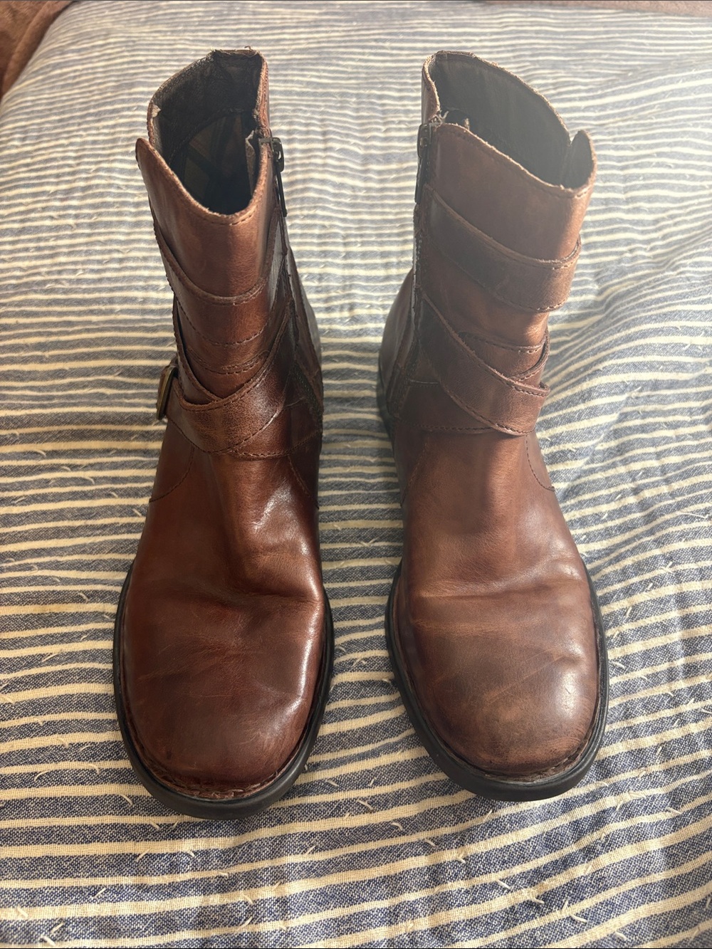 Women’s Born  Brown Leather Ankle Boots